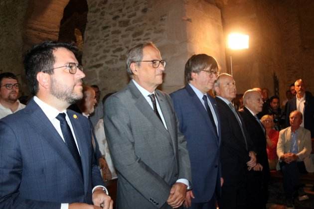 Carles Puigdemont, Pere Aragonès i Quim Torra ACN
