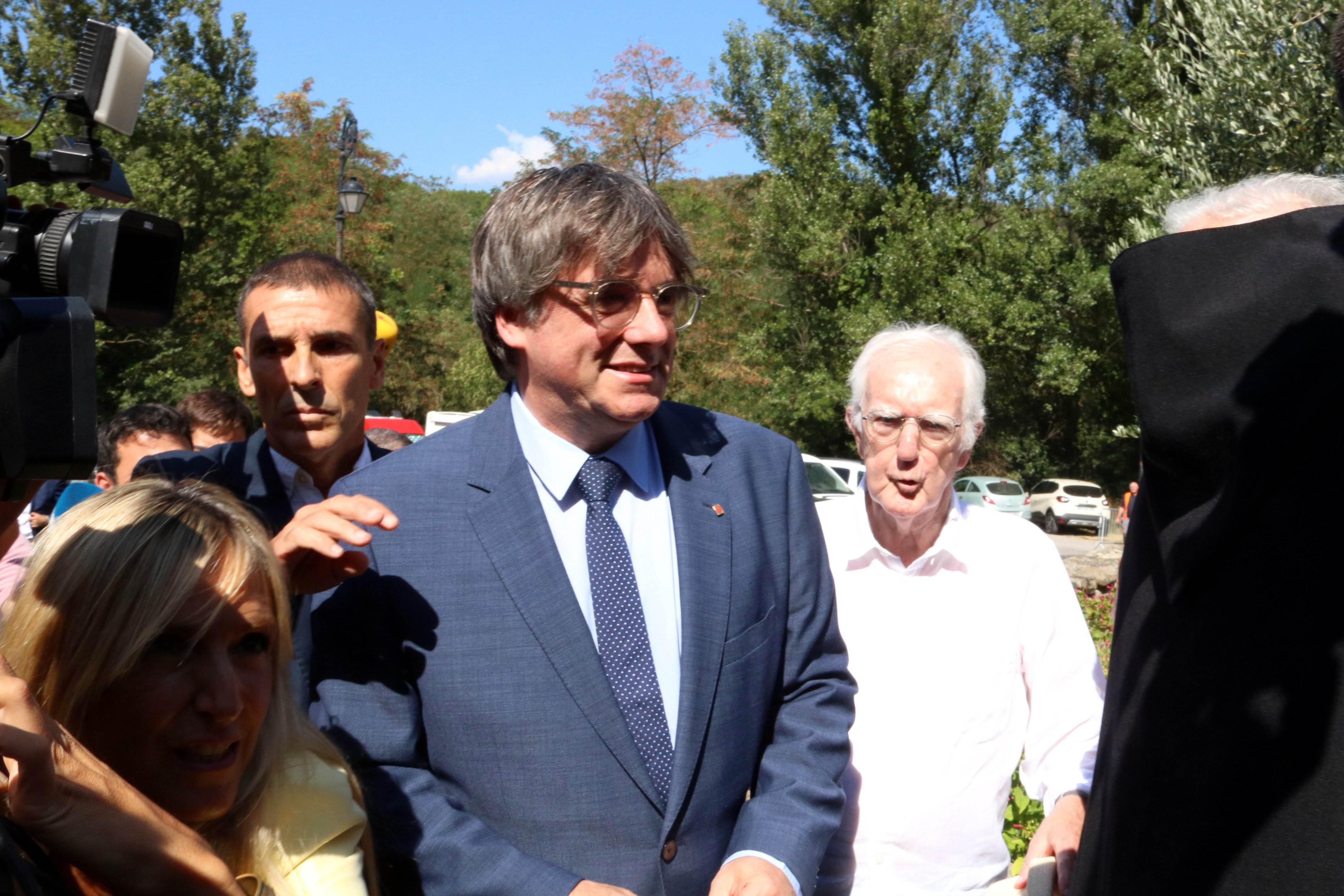 Puigdemont rechaza salidas personales a su situación en su retorno a la Catalunya Nord