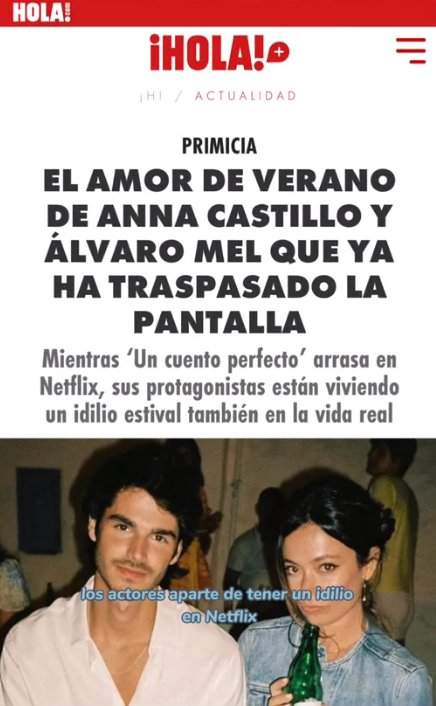 La catalana Anna Castillo enamorada del guapo Álvaro Mel, substitut de ...