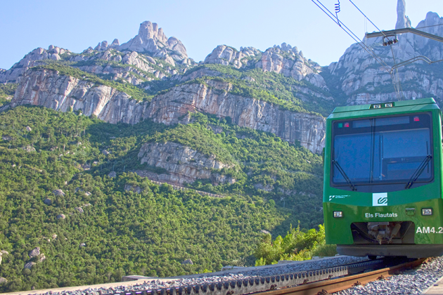 Cremallera|Tren de cremallera de Montserrat1