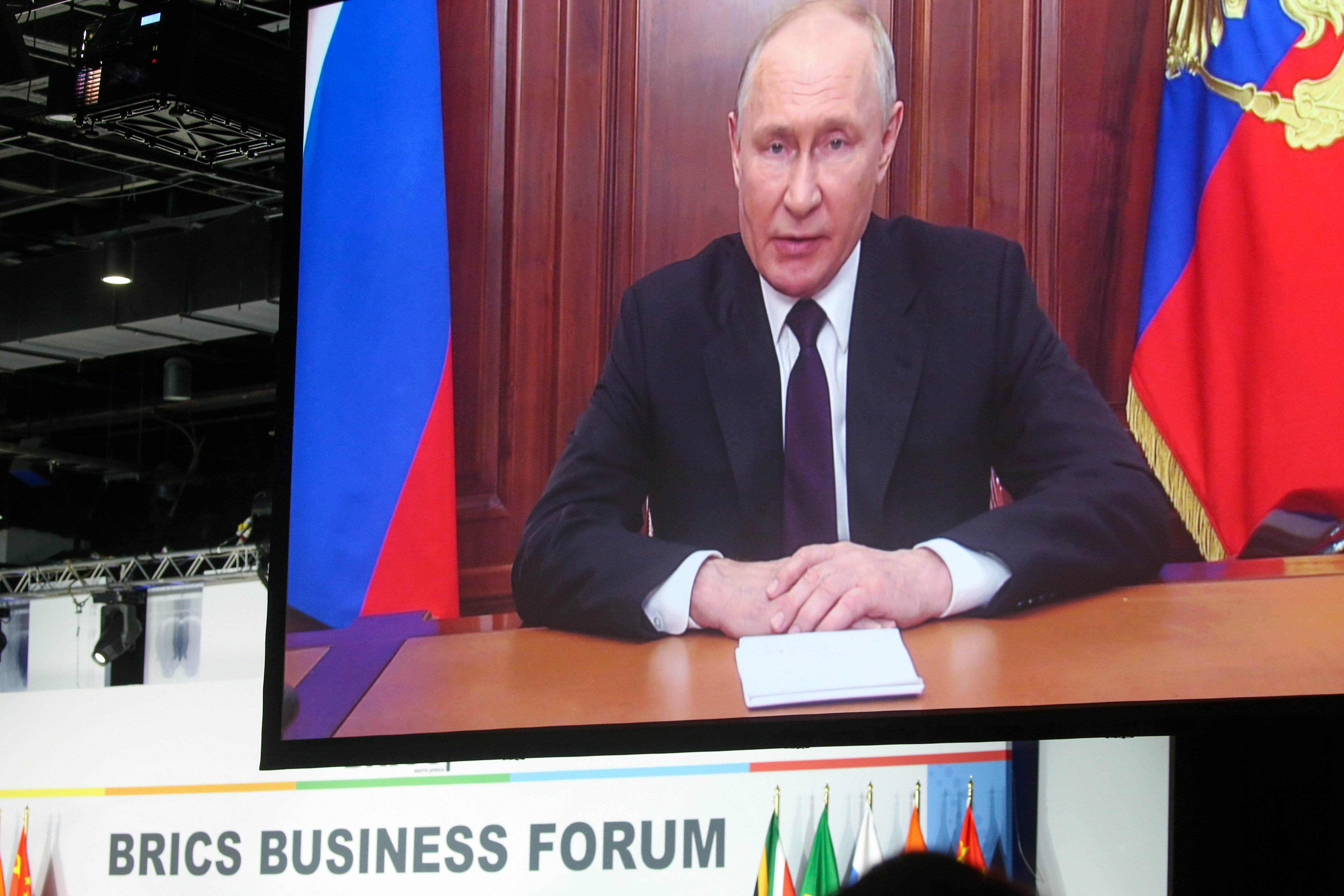 Putin intervé a la cimera dels BRICS i envia un missatge: "Majoria global"