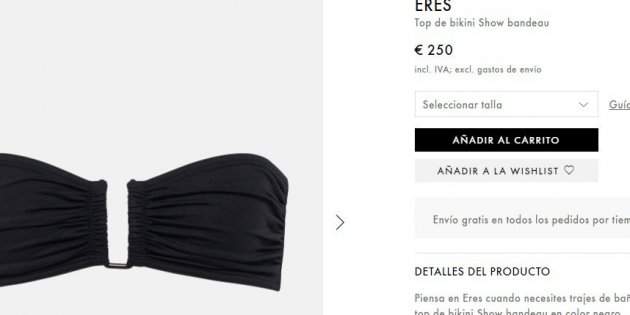 Top de Irene, 250 euros Top de Irene, 250 euros