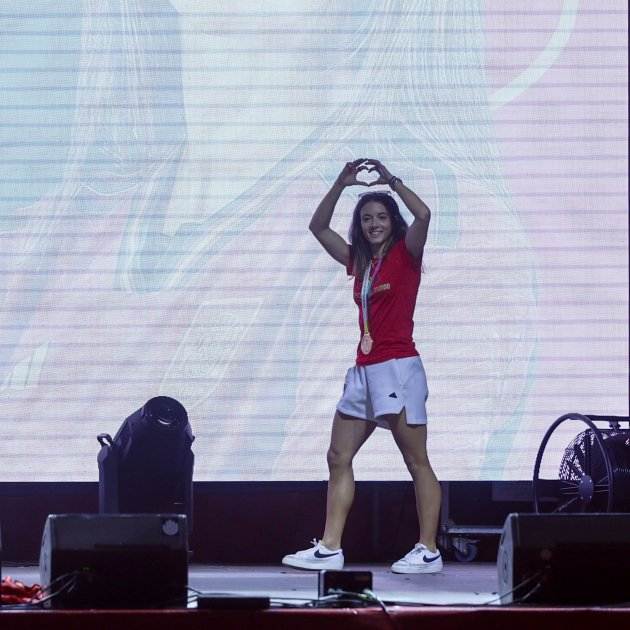 Aitana Bonmatí fiesta EFE Aitana Bonmatí fiesta EFE