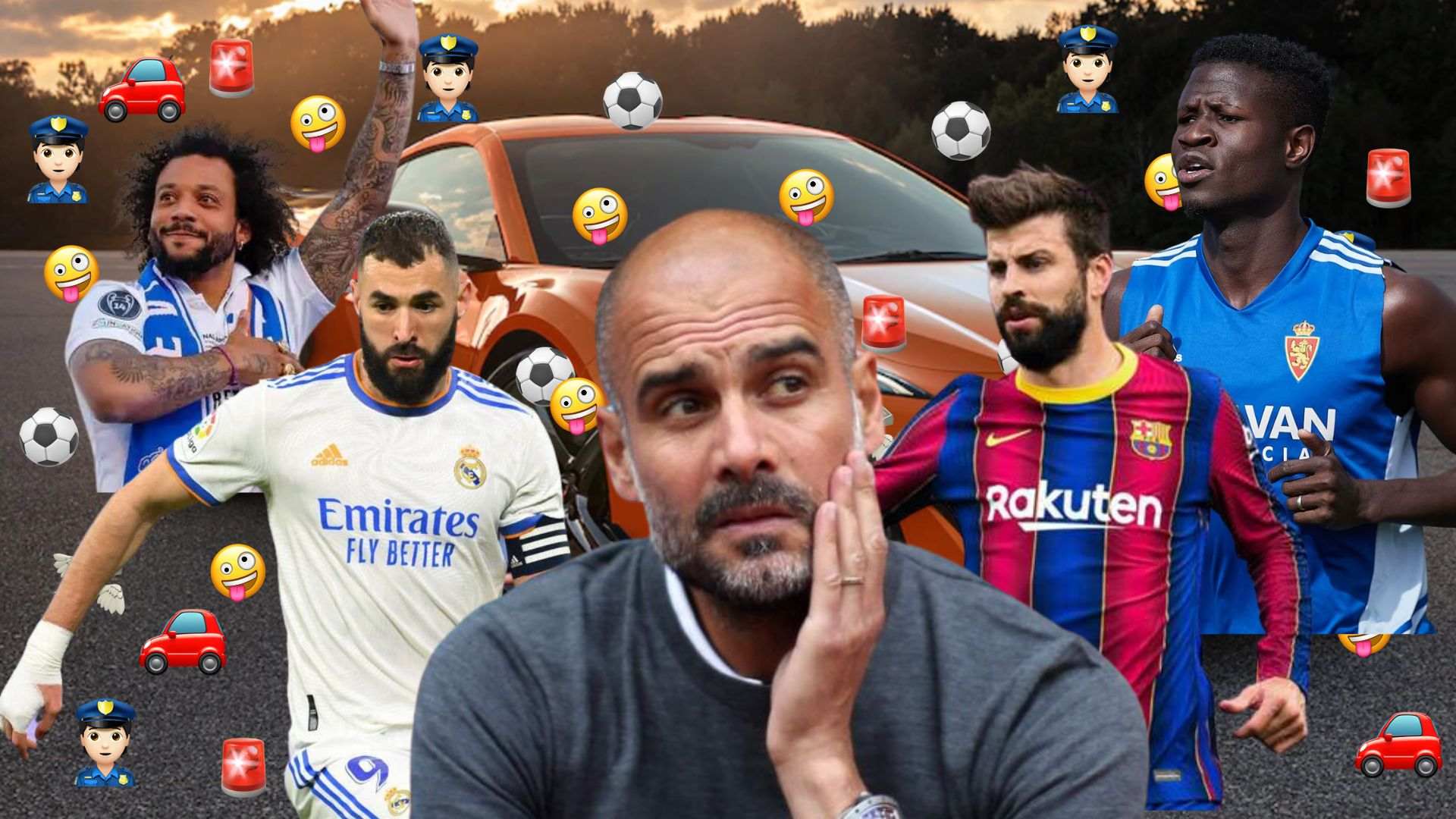 Las multas al volante más chaladas a futbolistas y entrenadores de fútbol: De Guardiola a Benzema