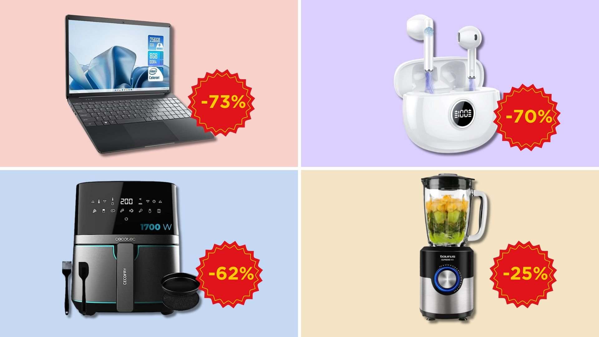 Les 9 ofertasses del dia a Amazon! Fins a un 73% en electrònica, llar i cuina