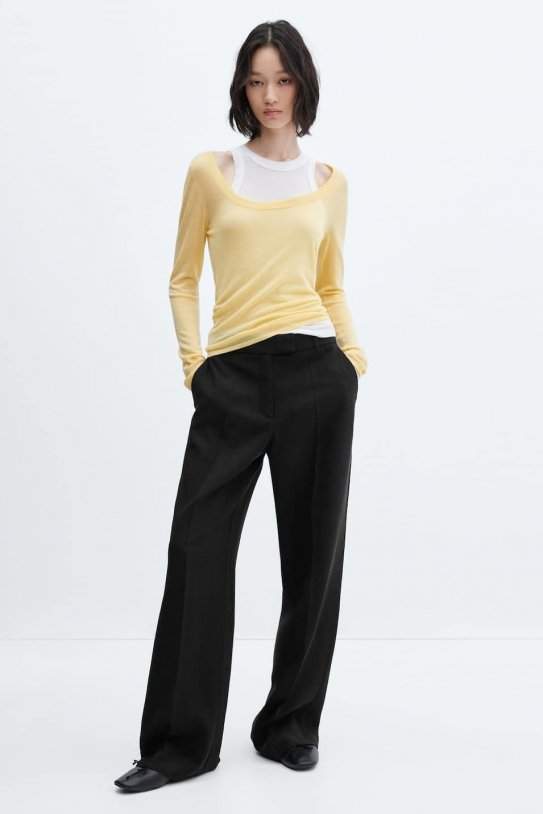 Pantalons de Mànec|Mango Pantalons de Mànec|Mango