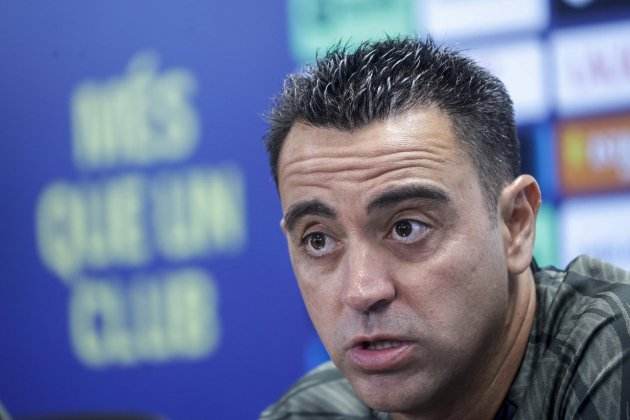 Xavi Hernández rueda de prensa Villarreal / Foto: EFE Xavi Hernández rueda de prensa Villarreal / Foto: EFE