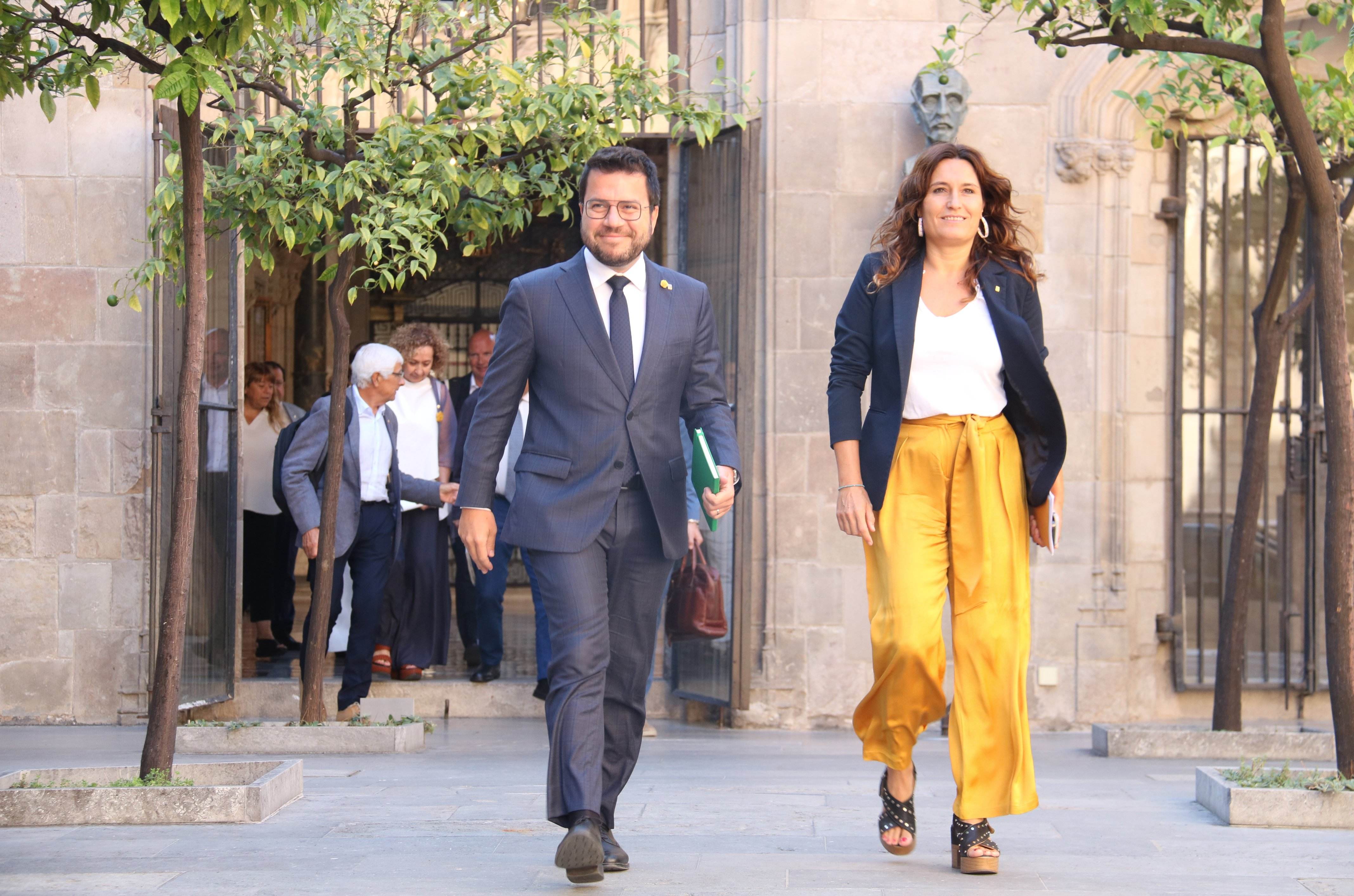 El Govern participarà a la manifestació de l'11-S però manté la incògnita de la presència d'Aragonès