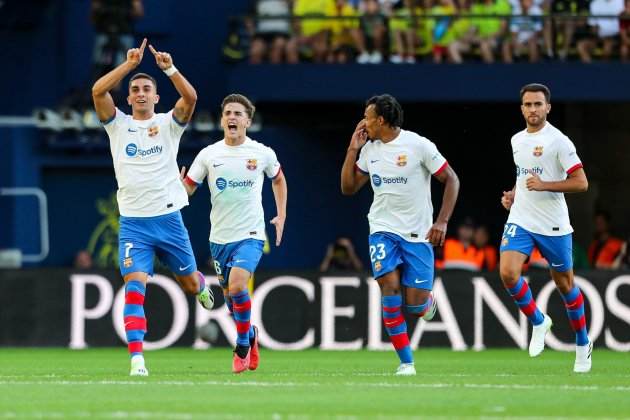 Ferran Torres celebrando un gol ante el Villarreal / Foto: Europa Press