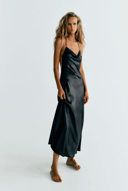 Vestido lencero foil Vestido lencero foil