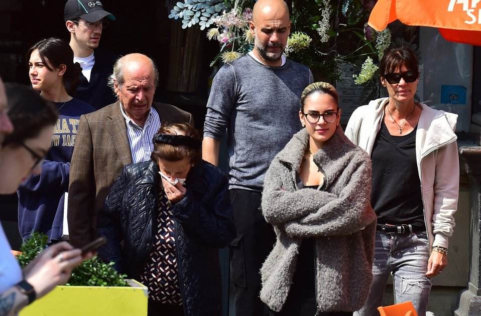 Pep Guardiola Cristina Serra Maria Guardiola padre Valentí GTRES Pep Guardiola Cristina Serra Maria Guardiola padre Valentí GTRES