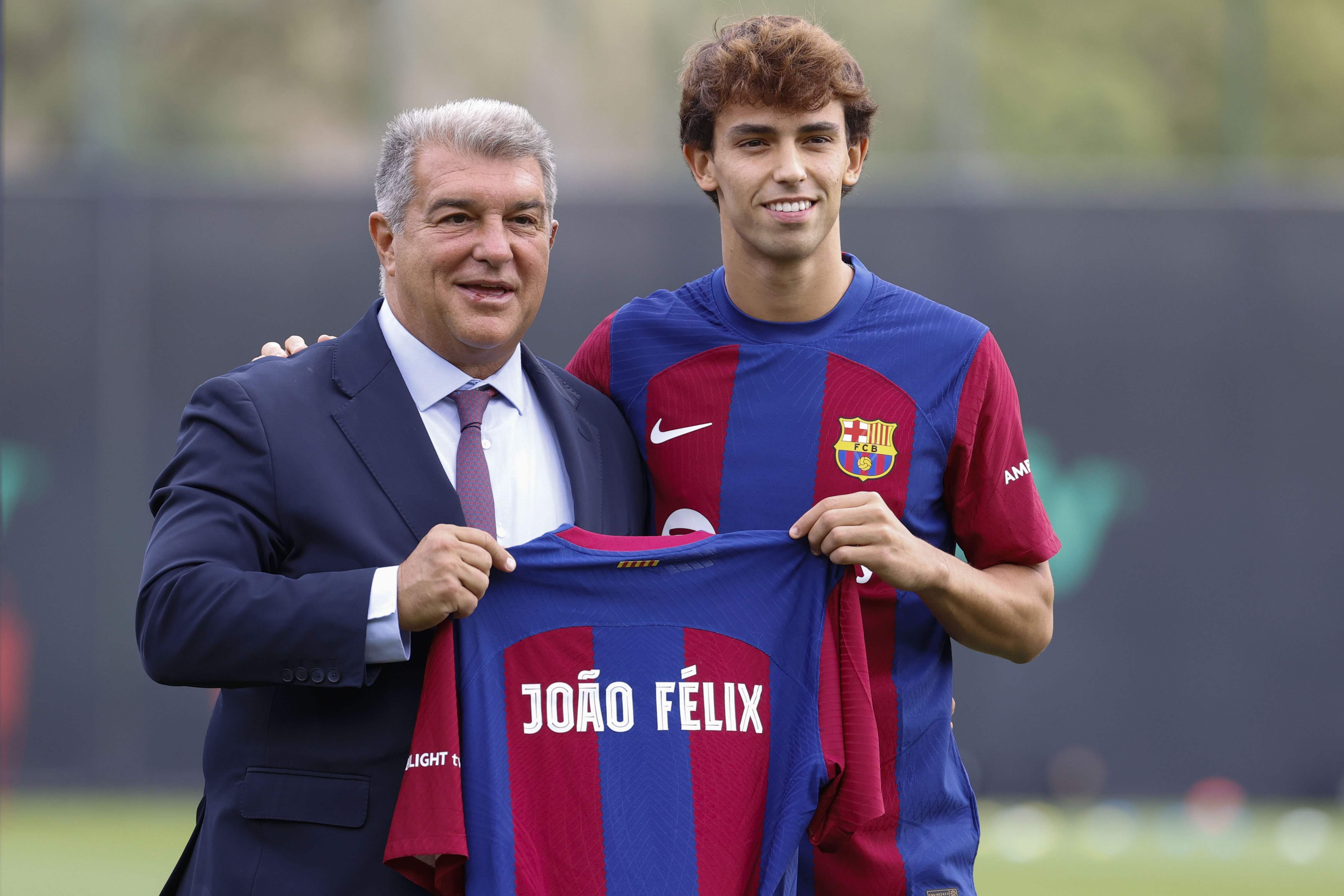 Joan Laporta: "Podremos mantener a Joao Félix y Cancelo para las próximas temporadas"