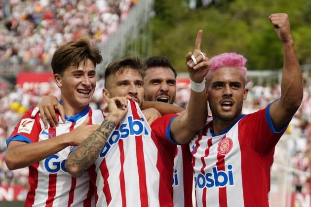 Portu gol Girona Las Palmas / Foto: EFE - David Borrat Portu gol Girona Las Palmas / Foto: EFE - David Borrat