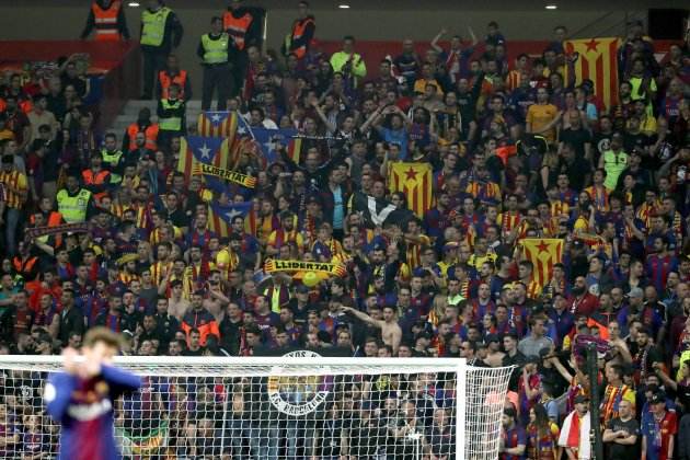 Esteladas Barça final Copa Rey Sevilla EFE