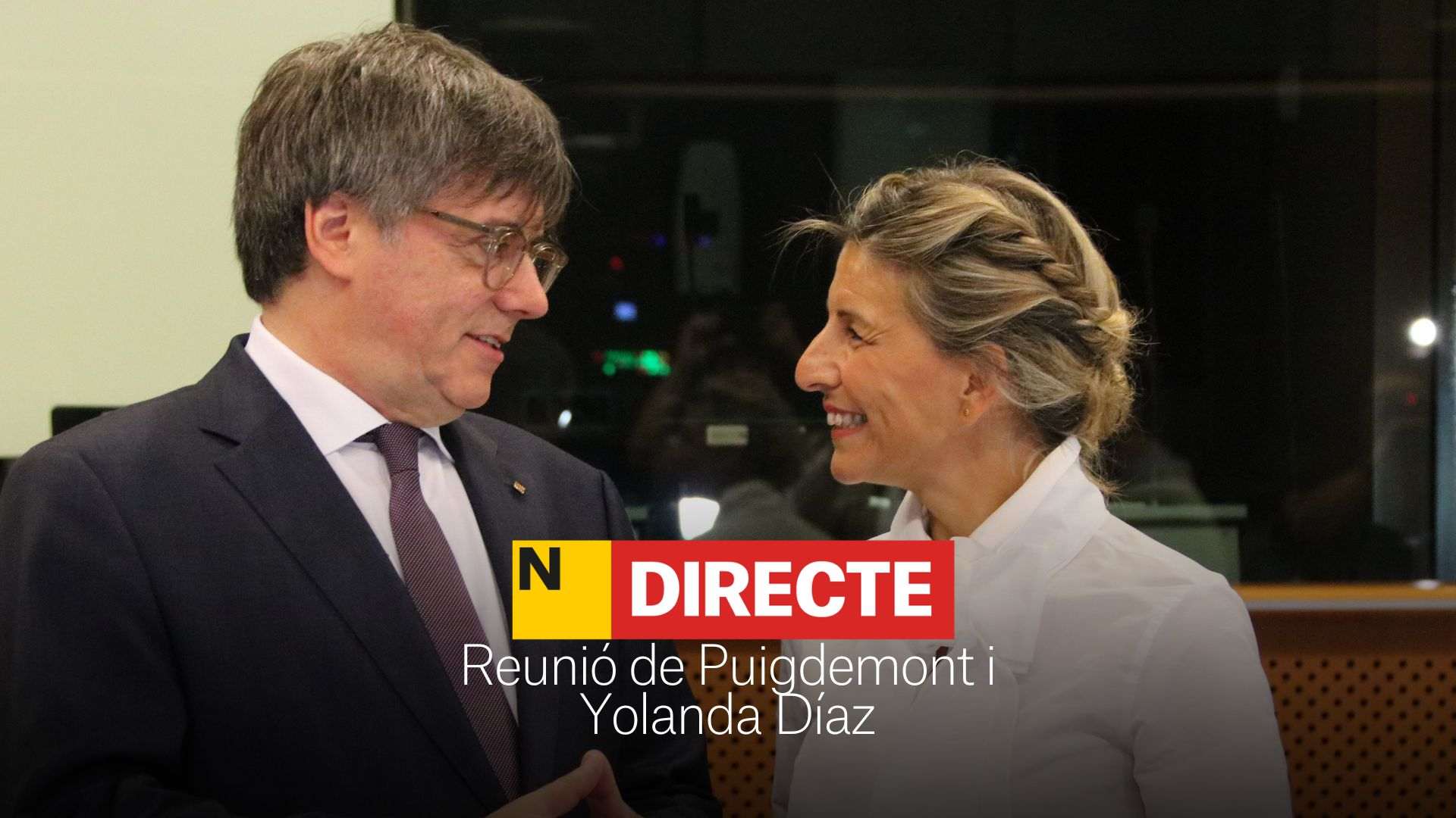 Puigdemont y Yolanda Díaz, DIRECTO | Última hora de la eunión para la investidura