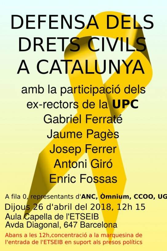 exrectores UPC derechos civiles