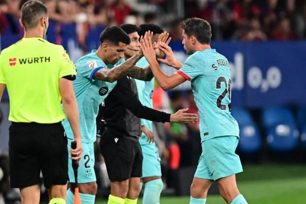 Joao Cancelo Sergi Roberto Barça / Foto: EFE