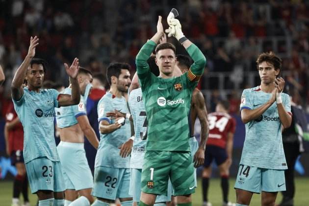Marc André Ter Stegen aplaudint Barça / Foto: EFE Marc André Ter Stegen aplaudint Barça / Foto: EFE