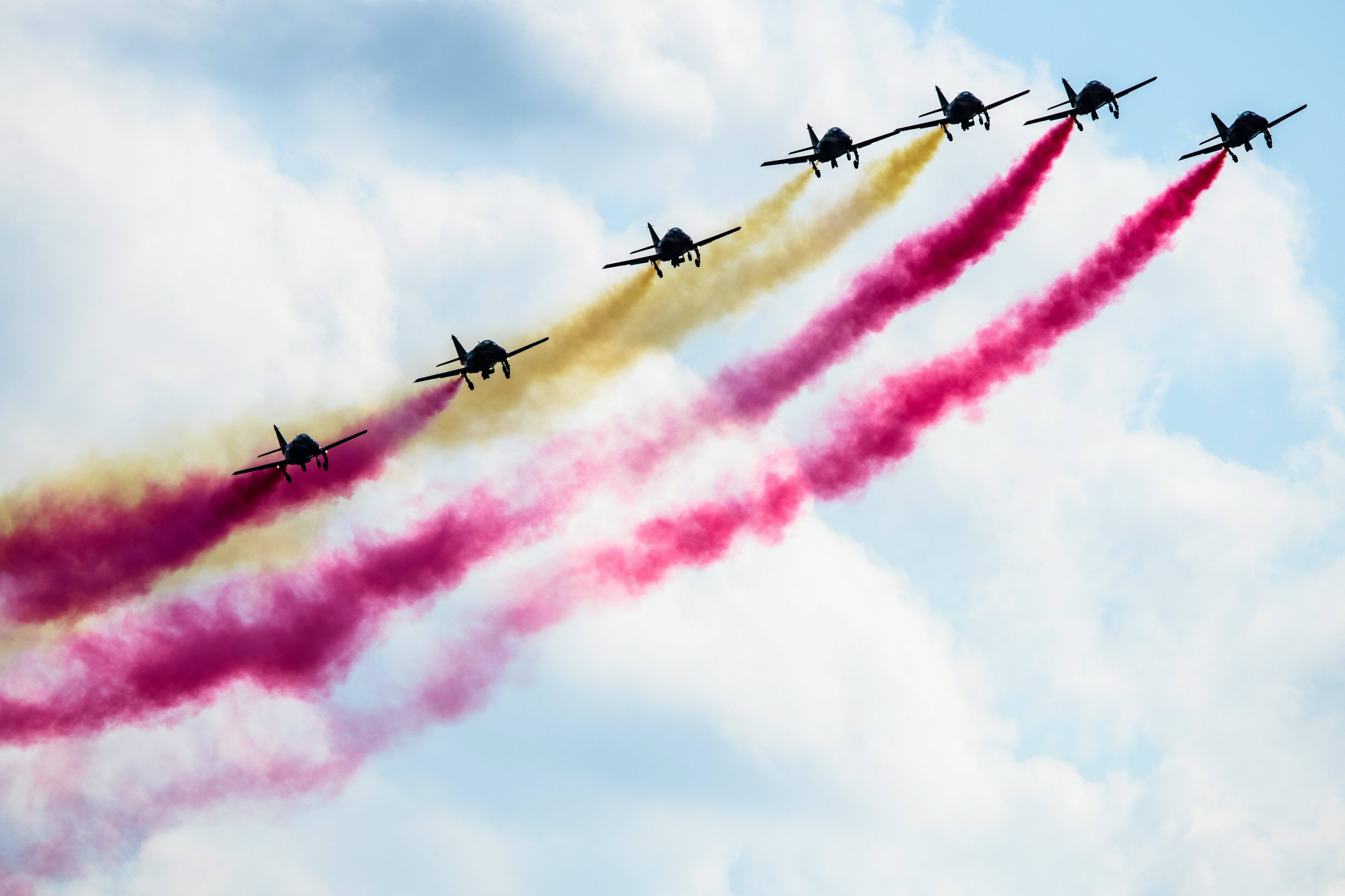 VÍDEO: La Patrulla Àguila forma una bandera espanyola a Tarragona