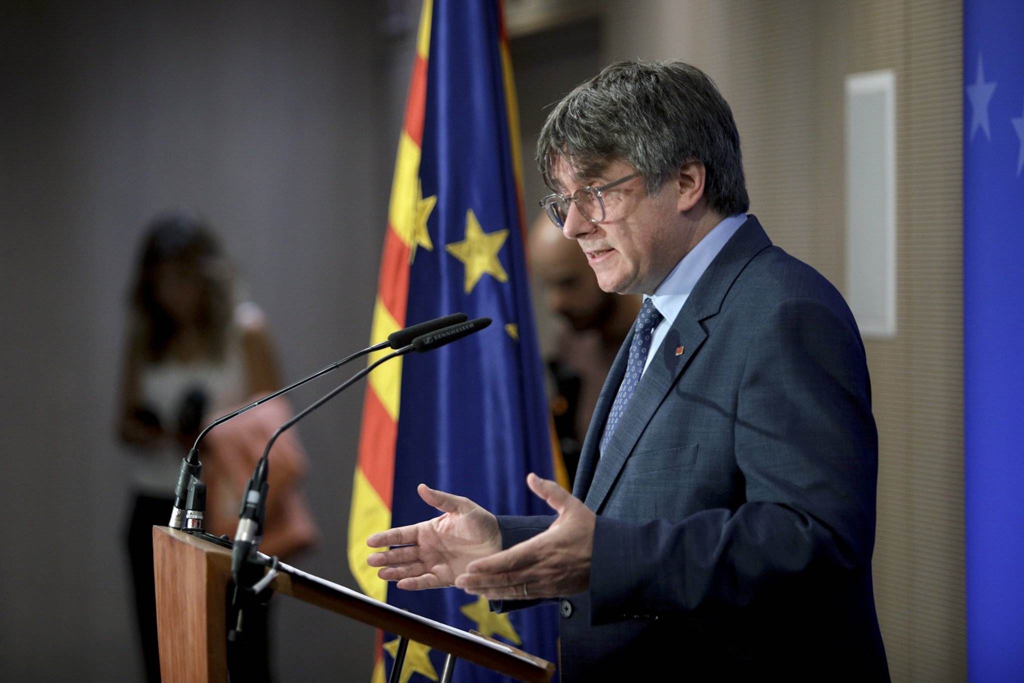 Carles Puigdemont conferència /EFE Carles Puigdemont conferència /EFE