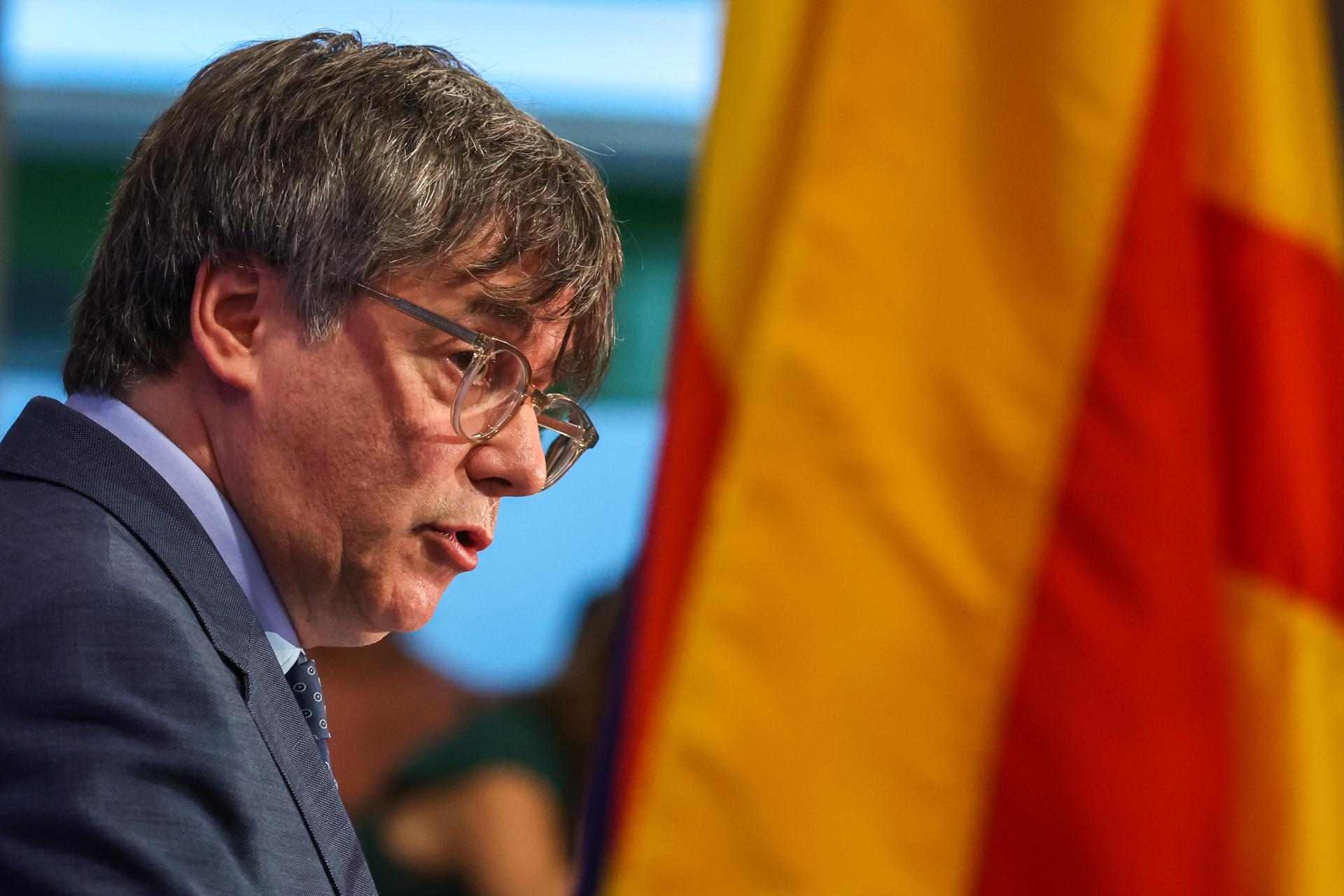 President Carles Puigdemont a la conferència des de Brussel·les (8) President Carles Puigdemont a la conferència des de Brussel·les (8)
