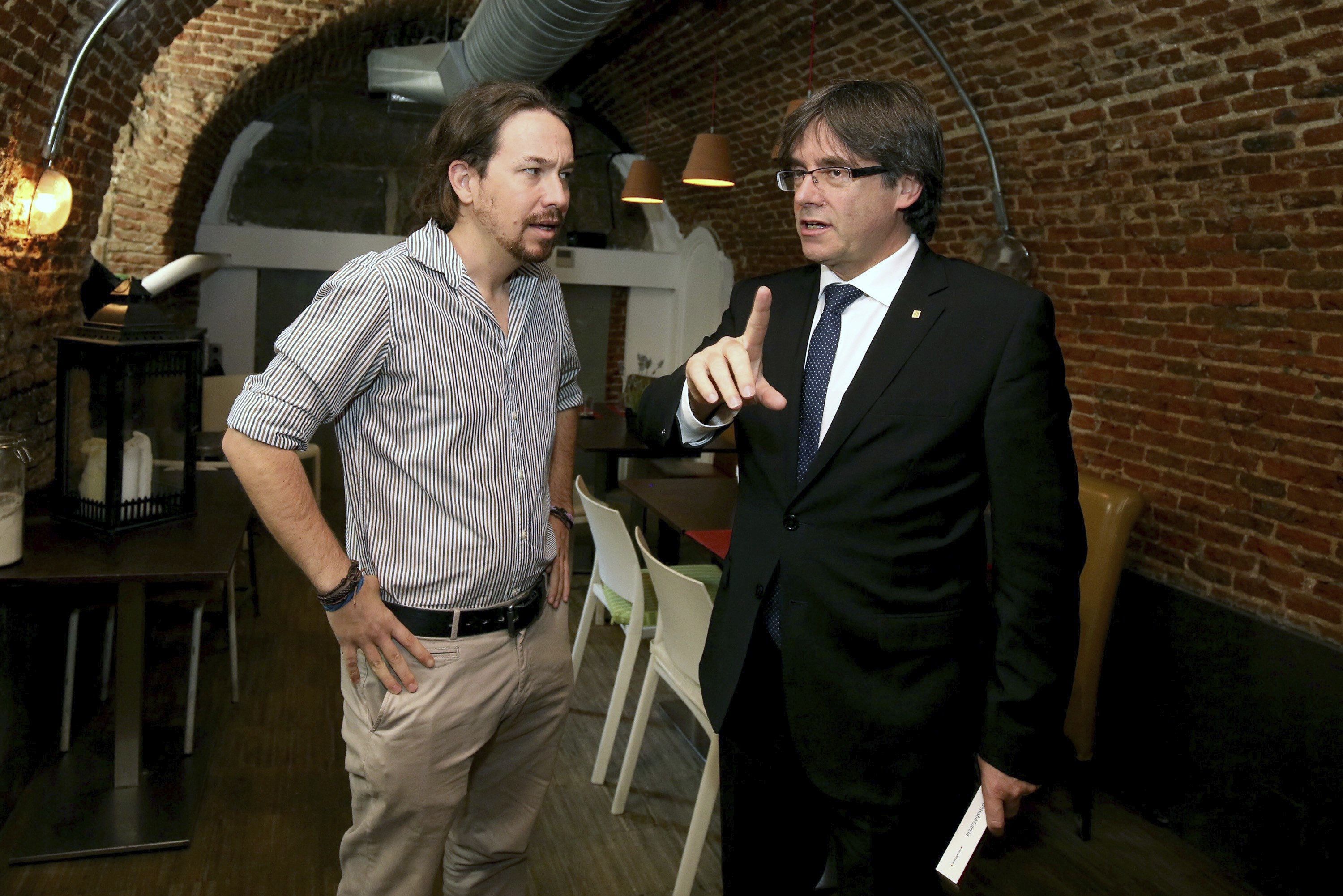 Iglesias ha trucat a Puigdemont per la moció de censura