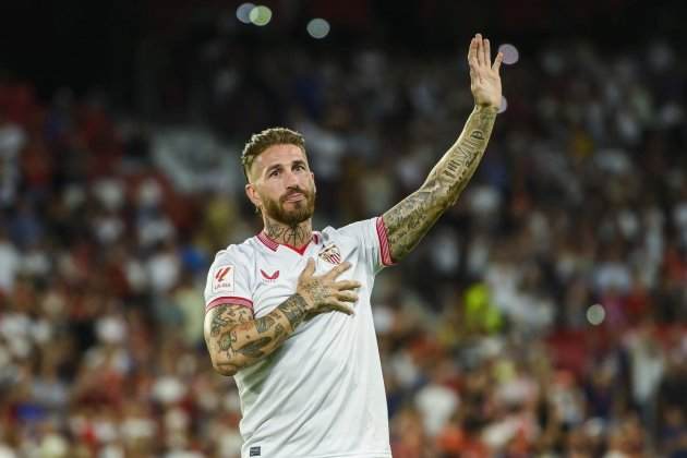 Sergio Ramos presentació Sevilla emocionat / Foto: EFE