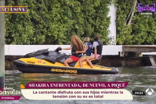 Shakira milan Sasha moto agua Antena 3
