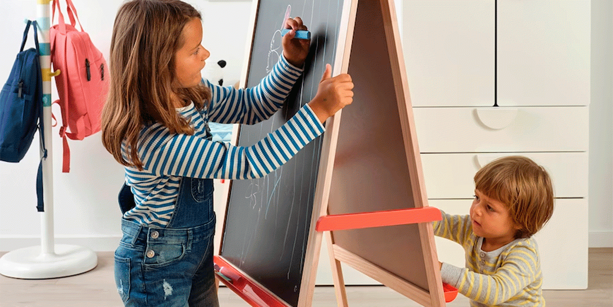 La pizarra con rollo infinito para la vuelta al cole en Ikea