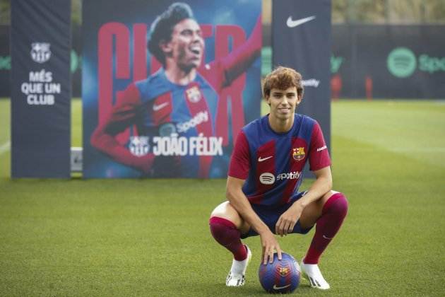 Joao Félix presentación Barça / Foto: EFE