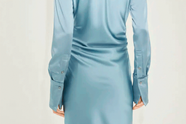 Vestit camiser setinat entallat Vestit camiser setinat entallat