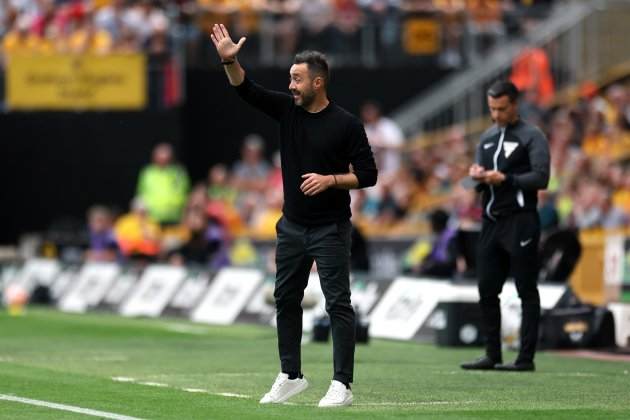 Roberto de Zerbi dirigint un partit del Brighton / Foto: Europa Press