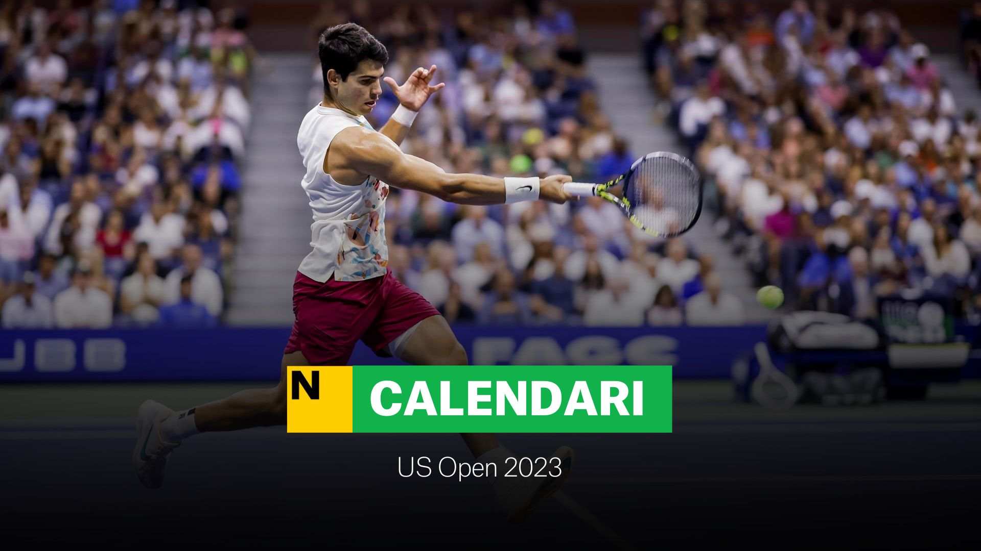 US Open 2023: Partits, calendari i horaris de Carlos Alcaraz