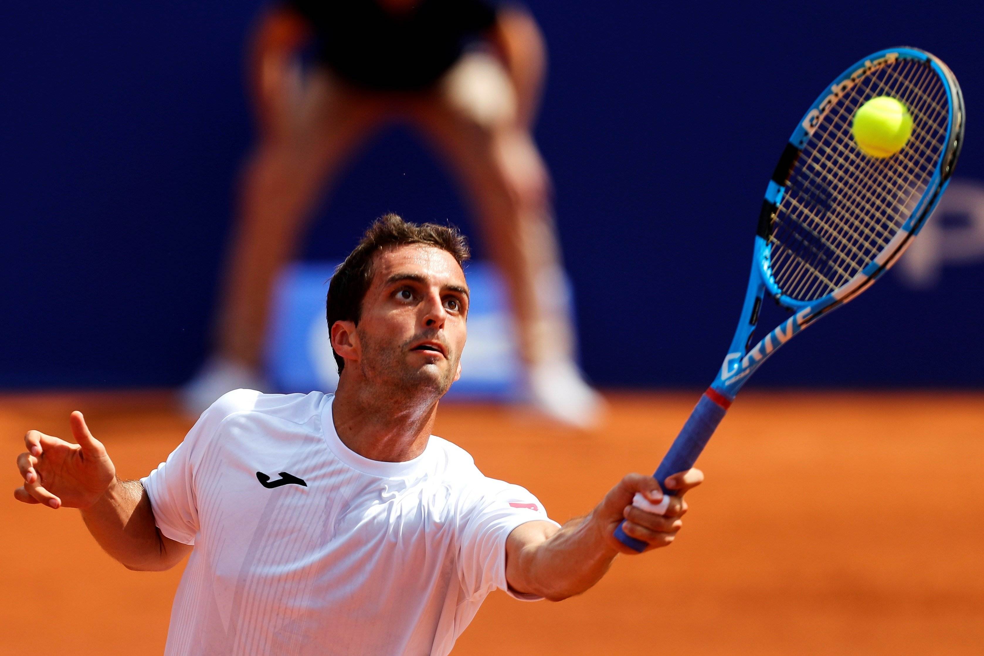 Albert Ramos es posa a punt al Club Tennis Mataró