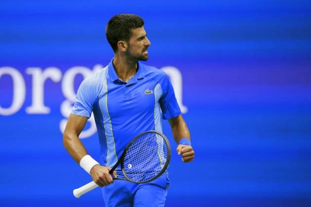 Novak Djokovic celebrando un punto en la final del US Open / Foto: EFE