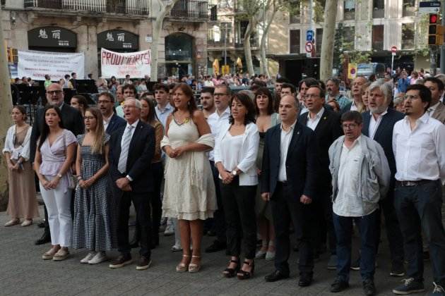 Rafael Casanova Ofrena Floral diada nacional catalunya 2023 junts anna erra borràs trias turull / Foto: Carlos Baglietto