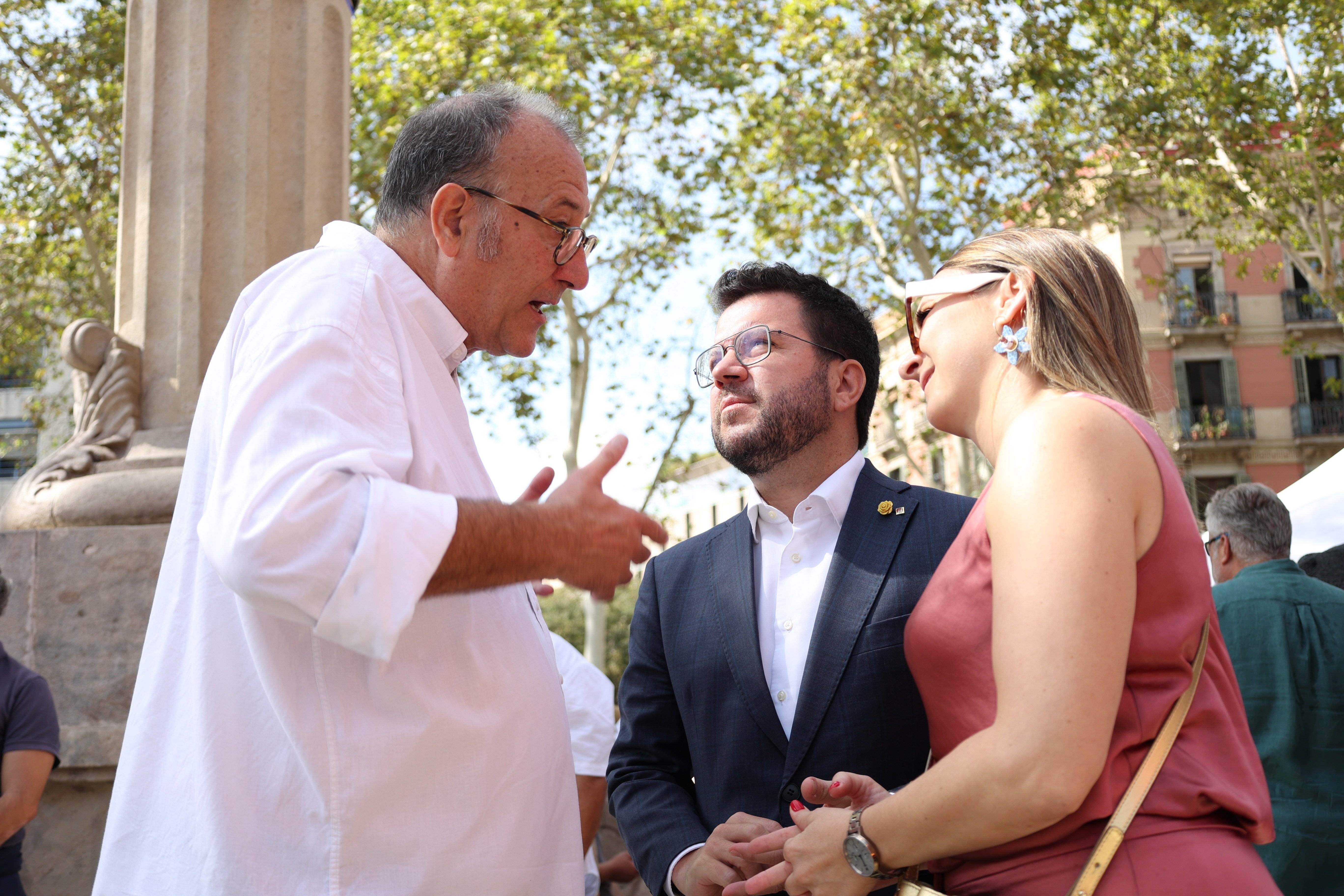 diada nacional catalunya 2023 acte insititucional Òmnium arc triomf aragonès xavier antich / Foto: Miquel Muñoz diada nacional catalunya 2023 acte insititucional Òmnium arc triomf aragonès xavier antich / Foto: Miquel Muñoz