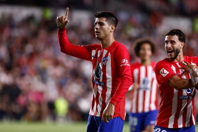 Álvaro Morata celebrando un gol con el Atlético de Madrid / Foto: EFE