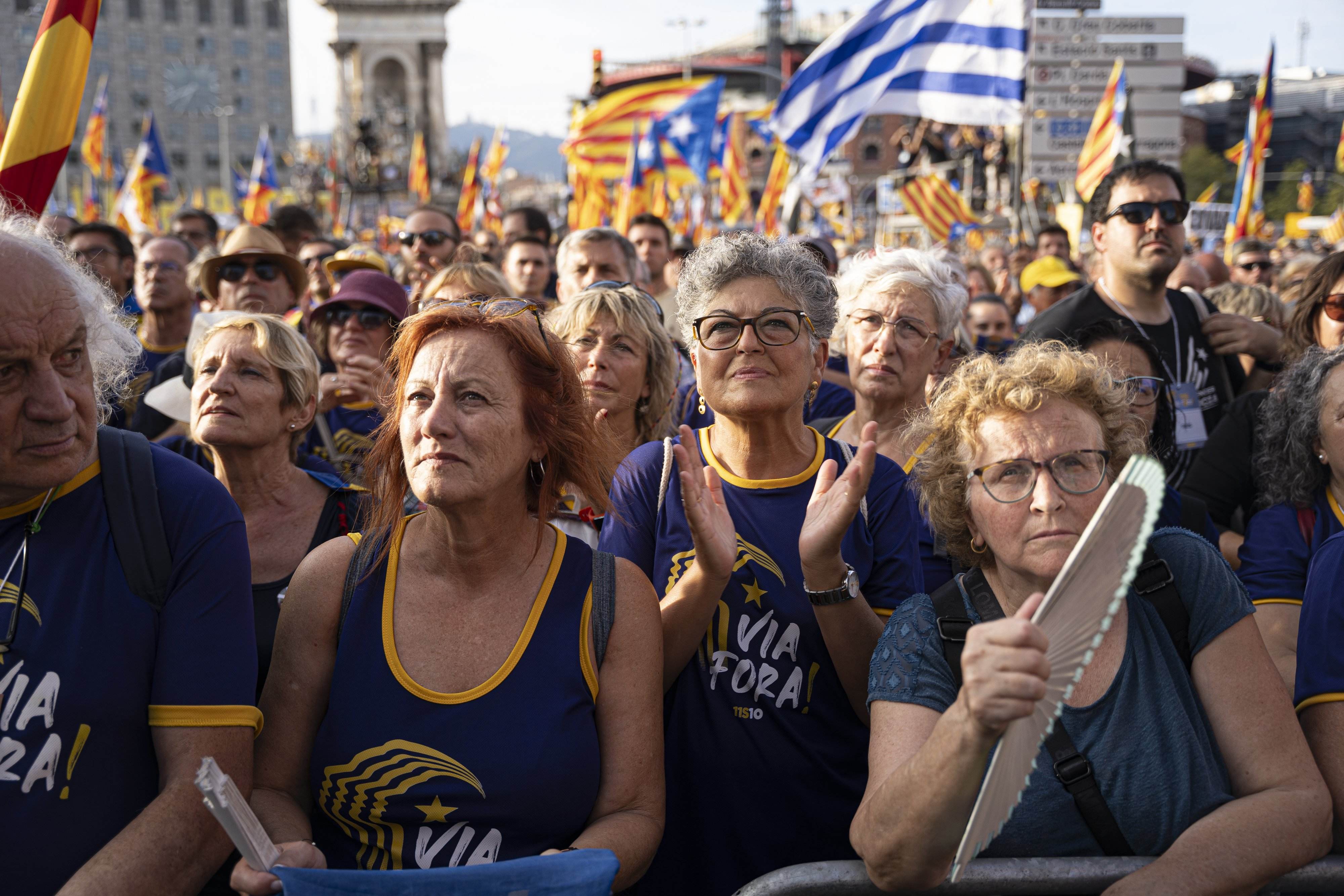 Les millors imatges de la manifestació de la Diada 2023