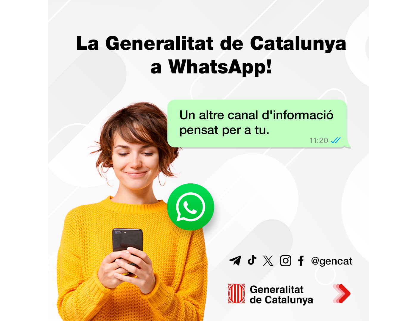 La Generalitat se apunta a WhatsApp