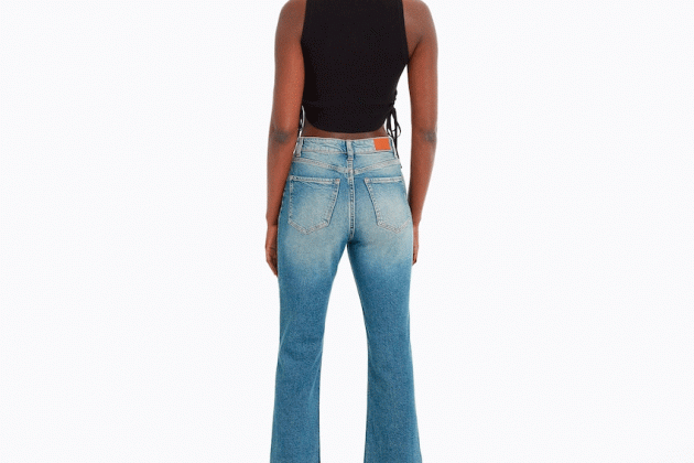 Jeans cropped flare1