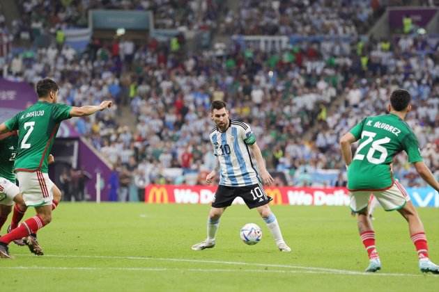 Leo Messi Kevin Álvarez Argenina México / Foto: Europa Press Leo Messi Kevin Álvarez Argenina México / Foto: Europa Press