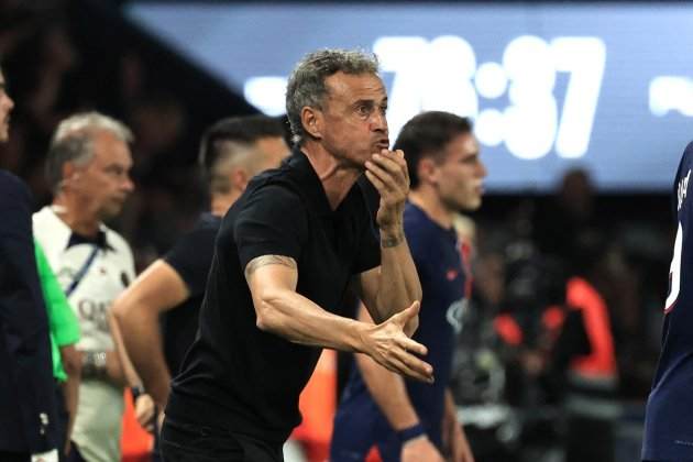 Luis Enrique PSG Niça frustrat / Foto: EFE