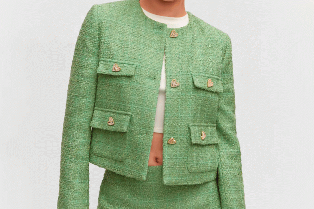 Chaqueta tweed botones joya1 Chaqueta tweed botones joya1