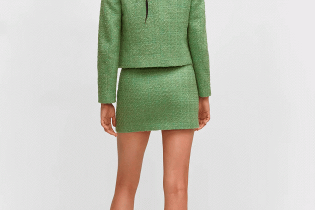 Chaqueta tweed botones joya Chaqueta tweed botones joya