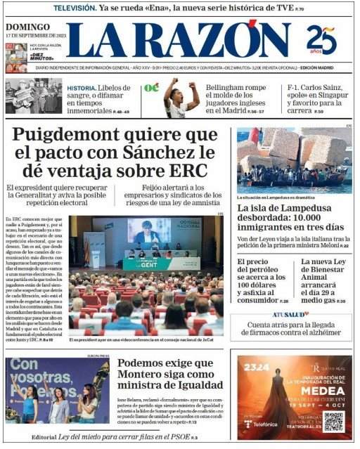 la razon 17 setembre la razon 17 setembre