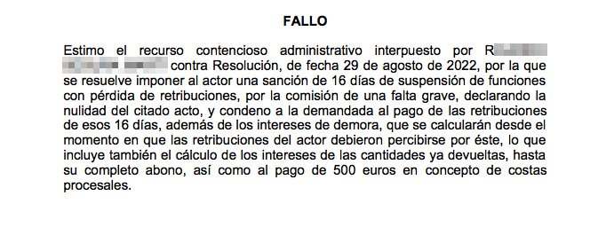 Sentencia Sentencia