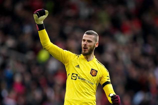 David De Gea celebrant amb el Manchester United / Foto: Europa Press