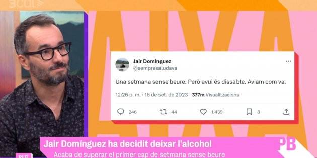Jair Dominguez bebida TV3 Jair Dominguez bebida TV3