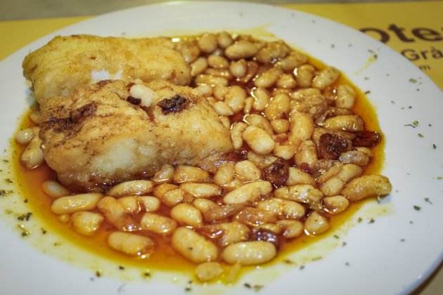 bacallà amb seques bacallà amb seques